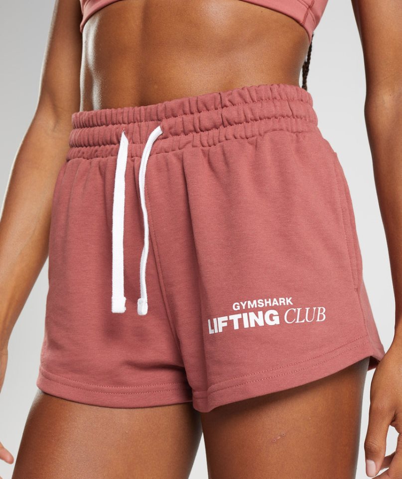 Women's Gymshark Social Club Shorts Rose | CA 7N135A